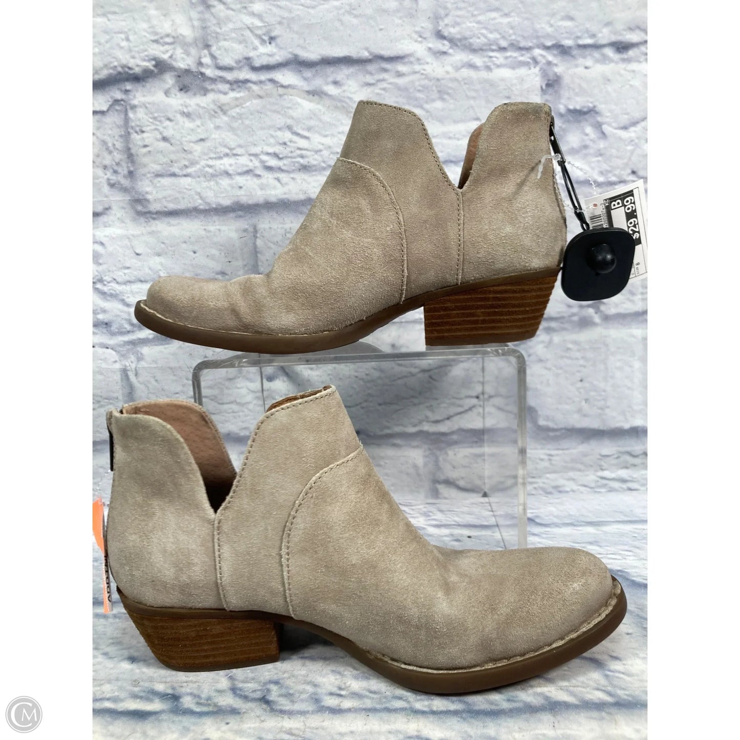 Boots Ankle Heels By Born In Tan, Size: 8