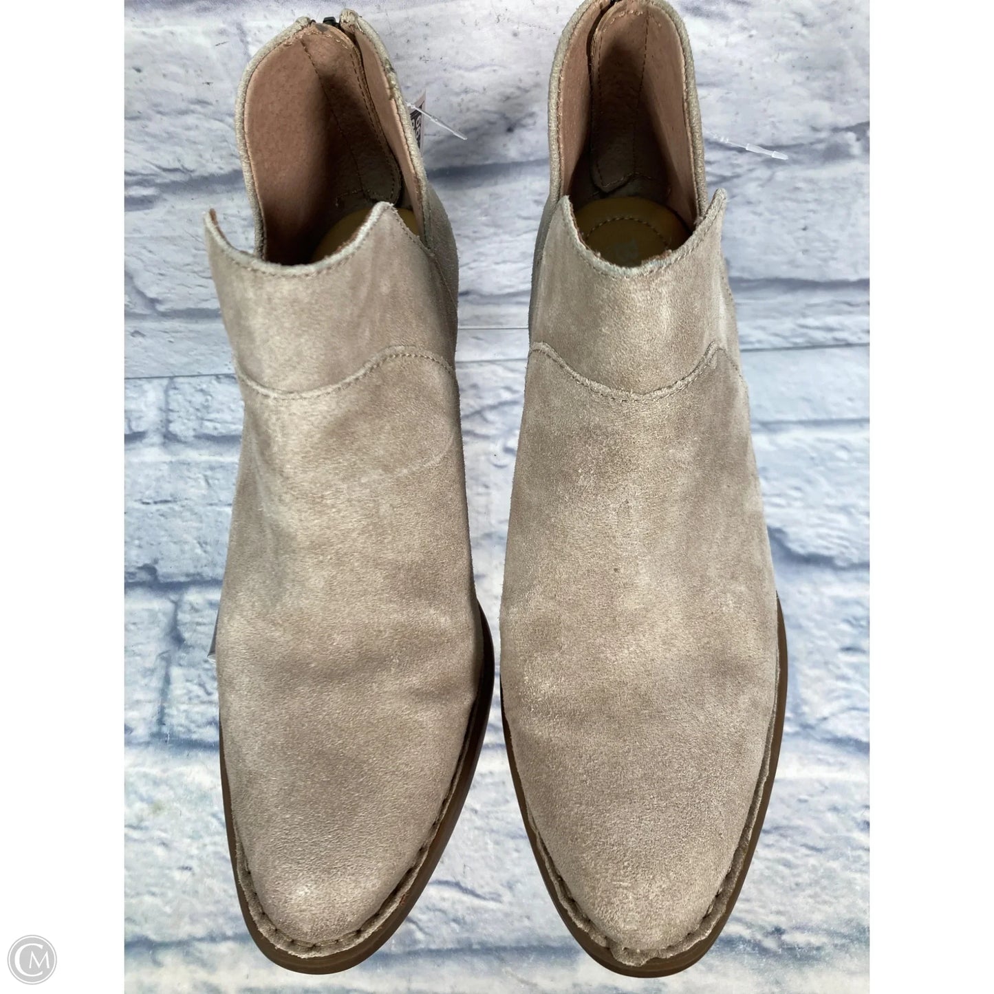 Boots Ankle Heels By Born In Tan, Size: 8