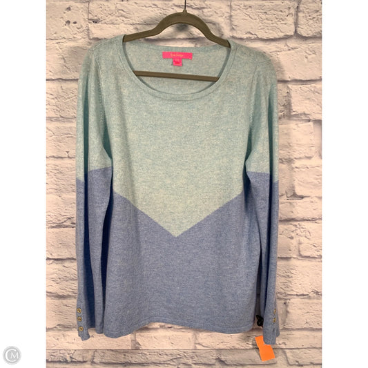 Sweater Designer By Lilly Pulitzer In Blue & Green, Size: Xl