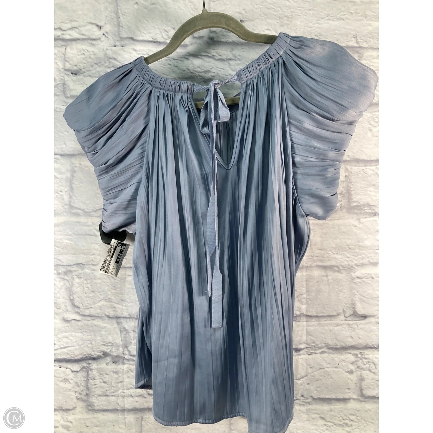 Blouse Short Sleeve By Anthropologie In Blue, Size: Xs