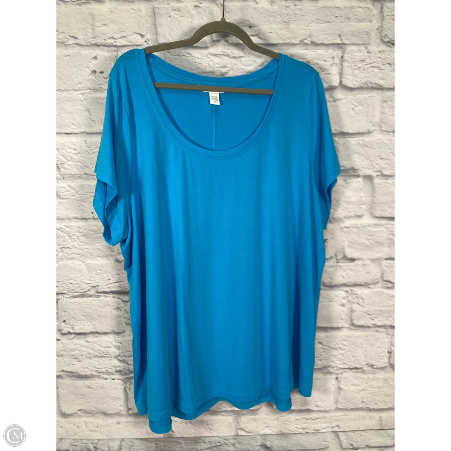 Kimono By Chicos In Blue & White, Size: Xl