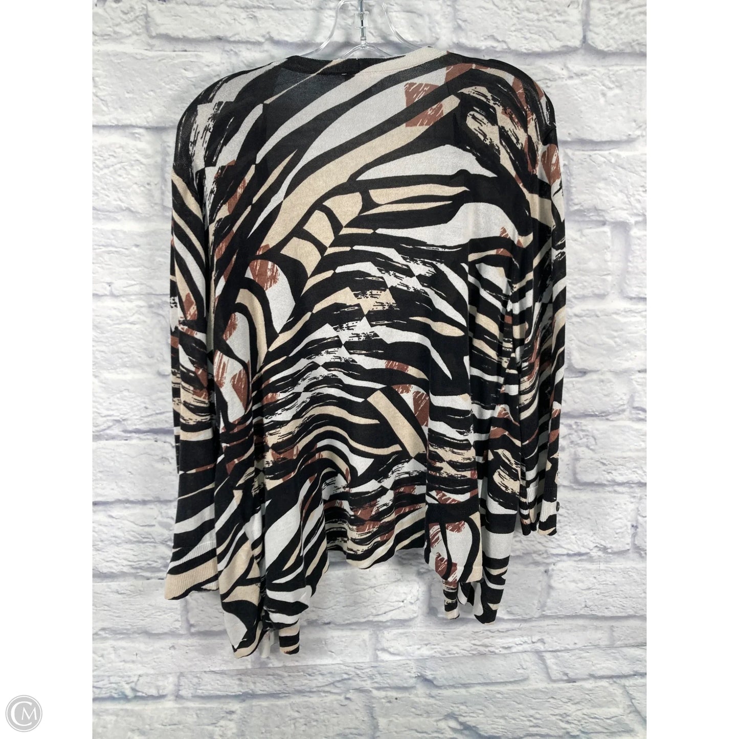 Cardigan By Chicos In Animal Print, Size: Xl