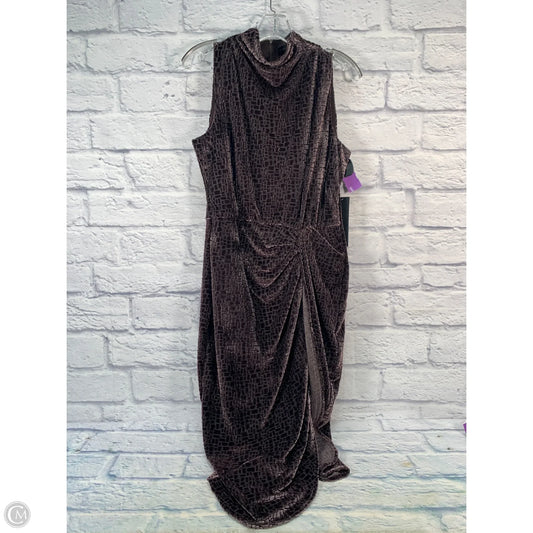 Dress Party Midi By Donna Karan In Purple, Size: M