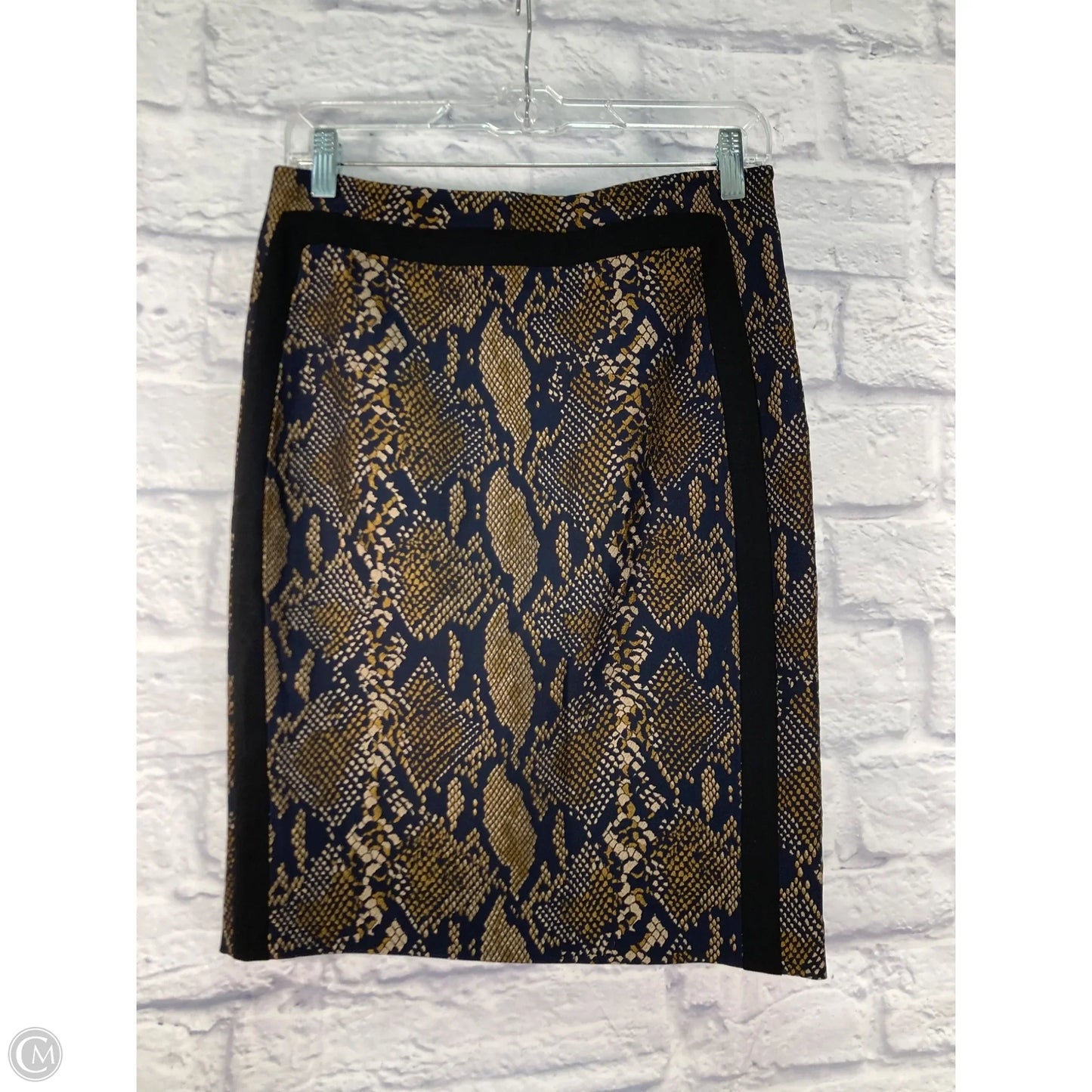 Skirt Designer By Diane Von Furstenberg In Black & Blue, Size: 4