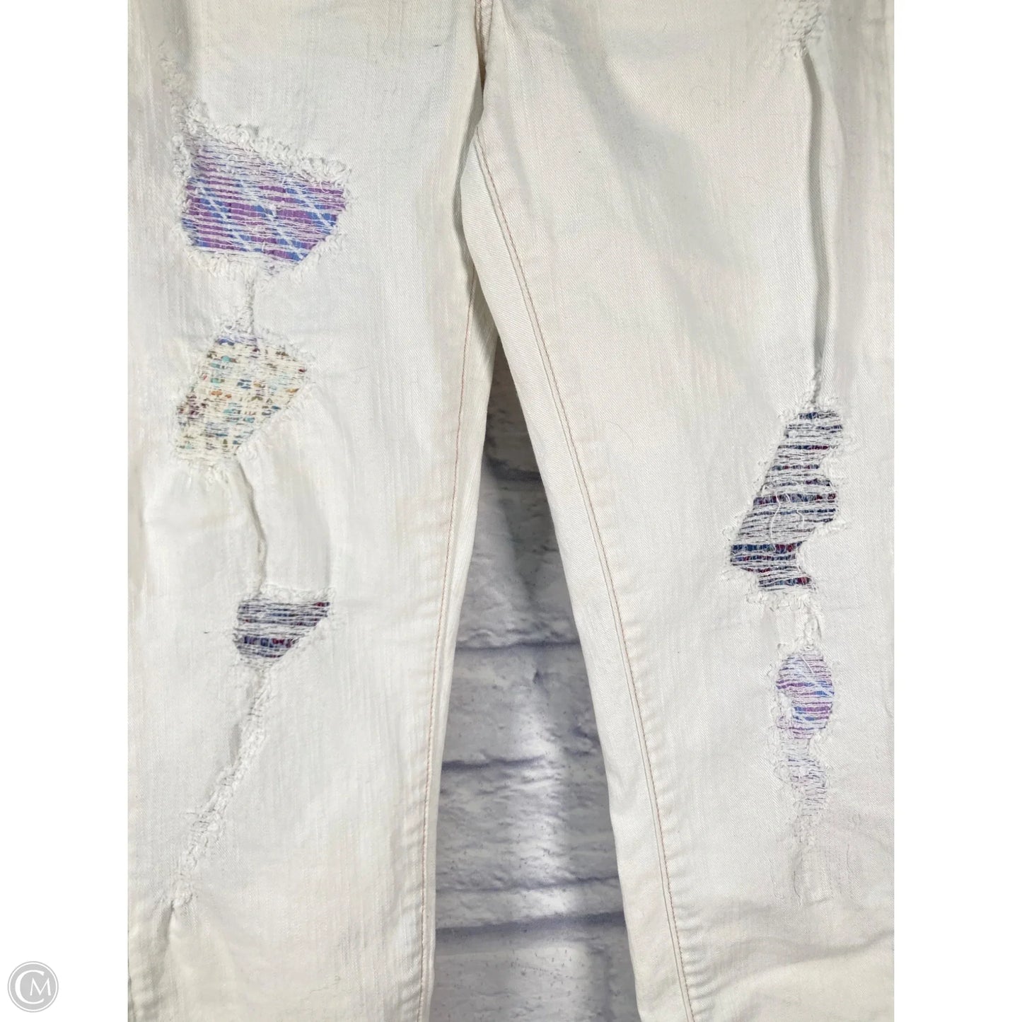 Jeans Cropped By Anthropologie In Cream, Size: 4