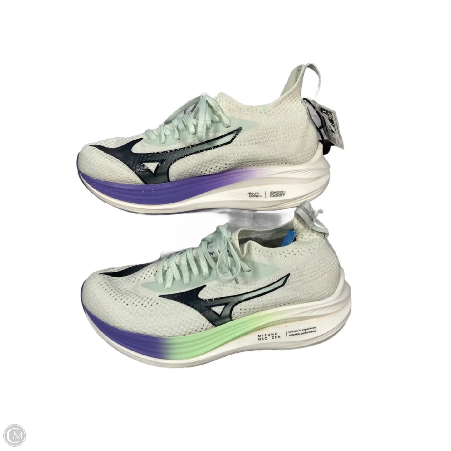 Shoes Athletic By Mizuno In Green & Purple, Size: 10