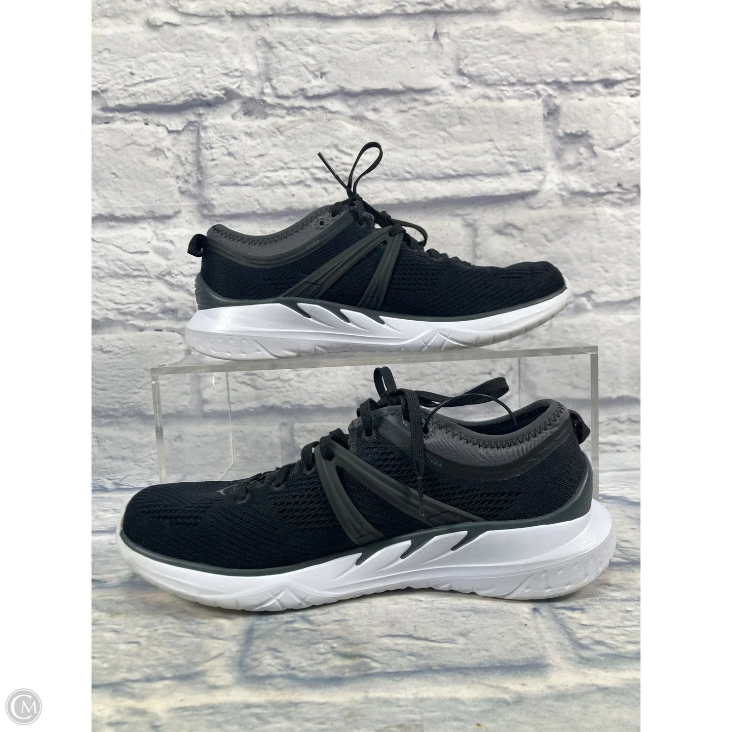 Shoes Athletic By Hoka In Black & White, Size: 9