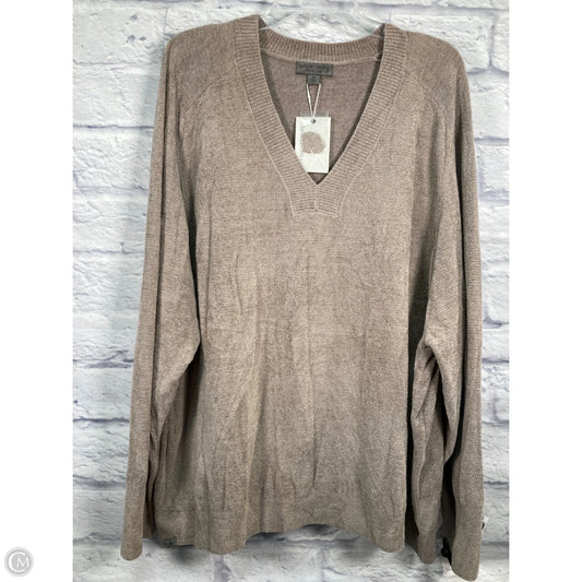 Sweater By Barefoot Dreams In Taupe, Size: 3x