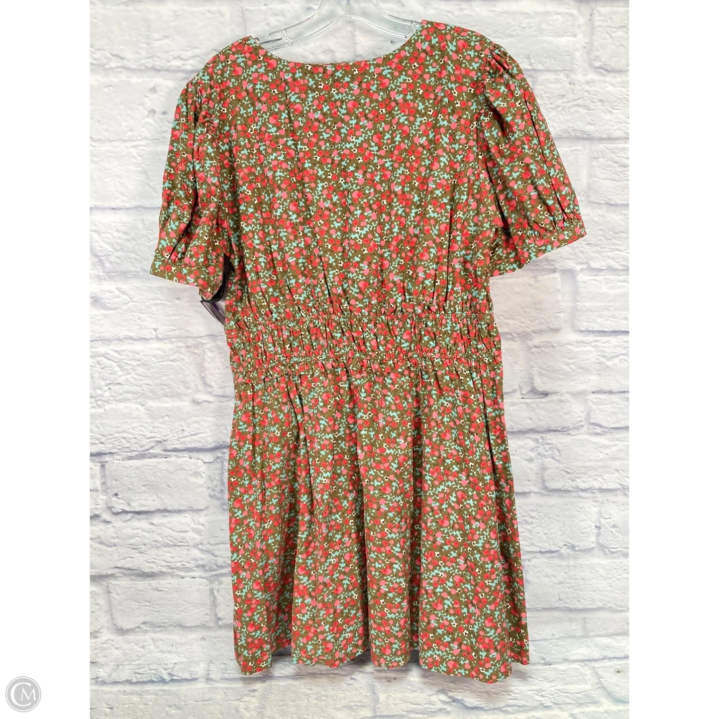 Dress Casual Short By Free People In Green & Pink, Size: Xl