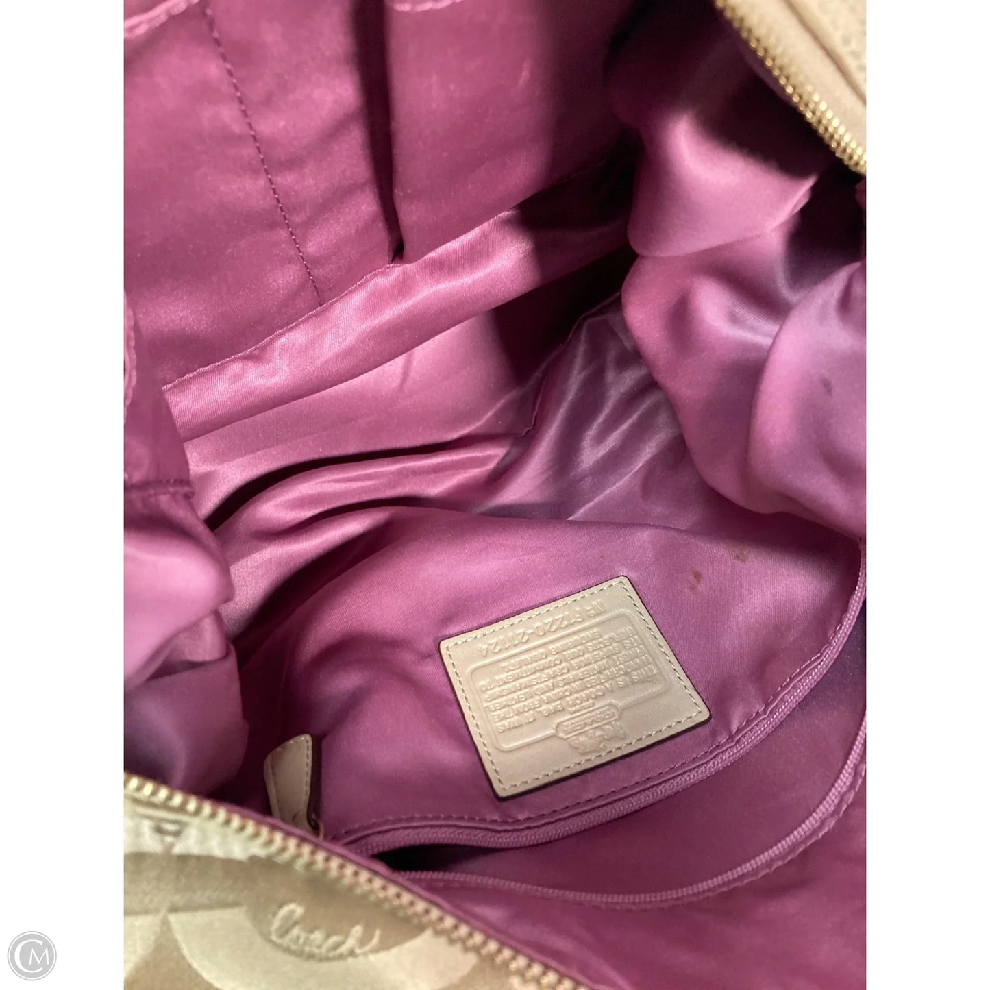 Handbag Designer By Coach, Size: Medium