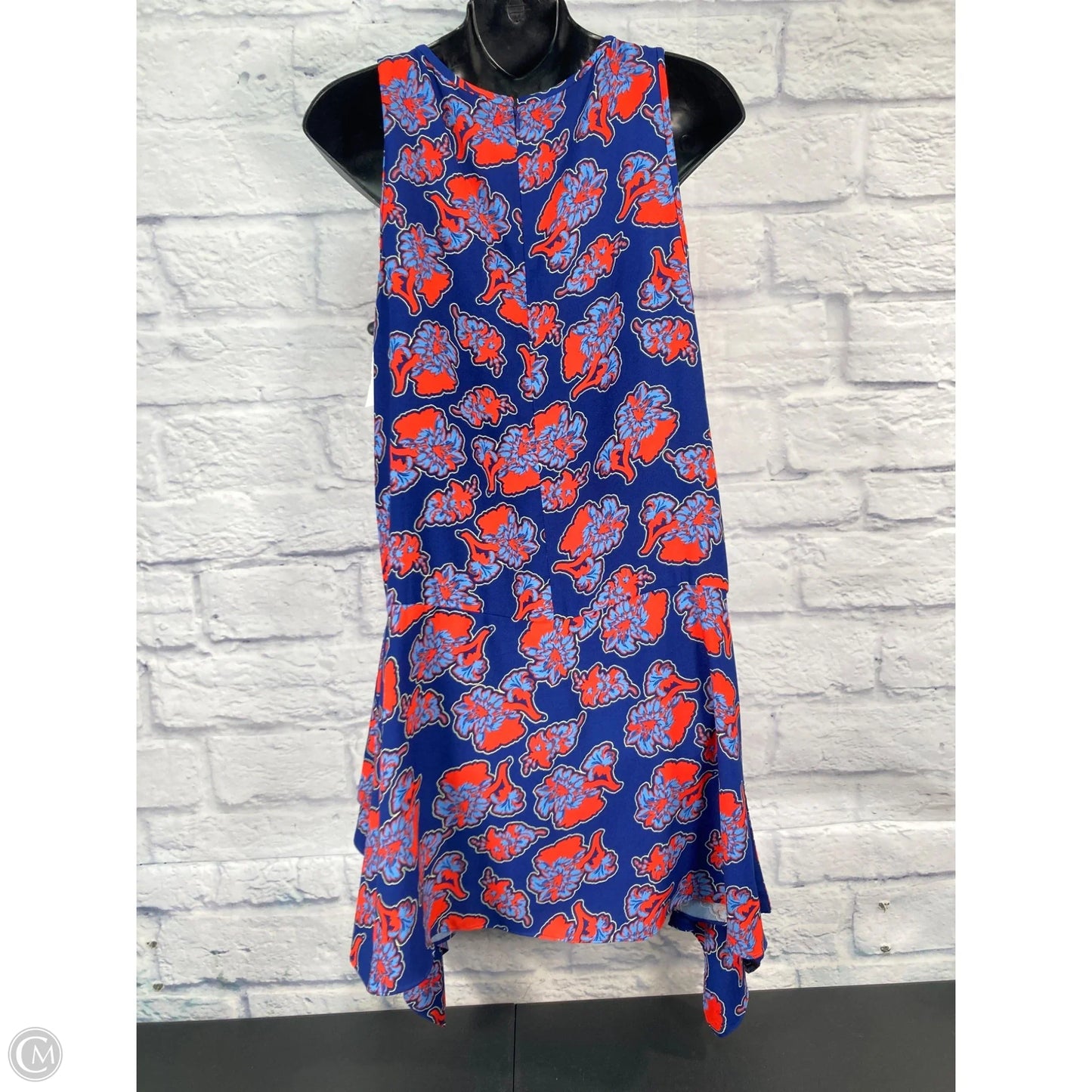 Dress Casual Short By Anthropologie In Blue & Red, Size: M
