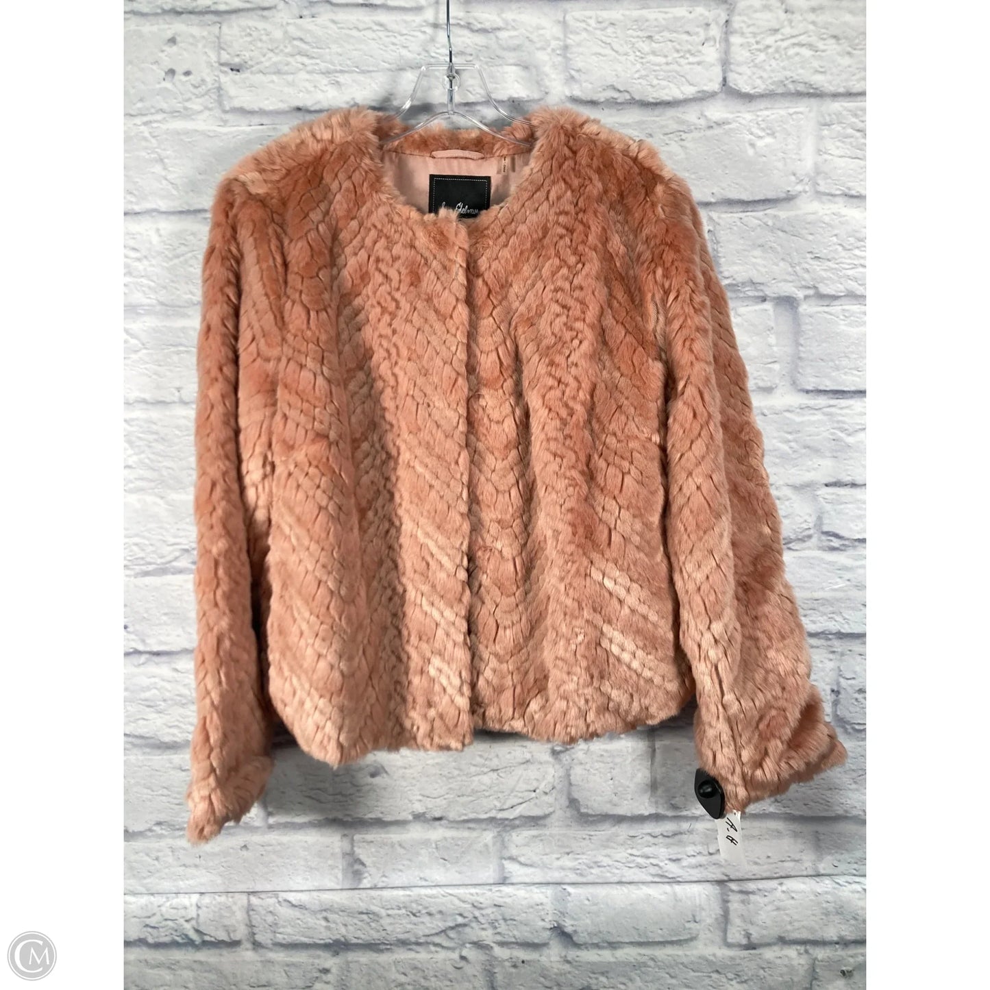 Jacket Fleece By Sam Edelman In Peach, Size: L