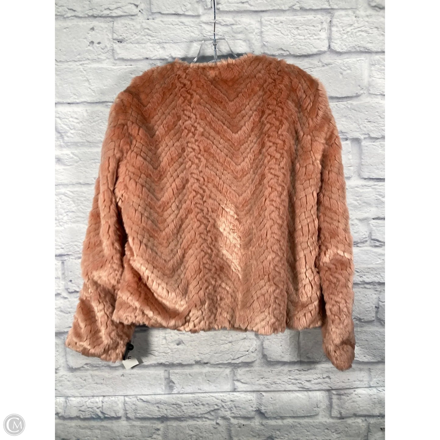 Jacket Fleece By Sam Edelman In Peach, Size: L