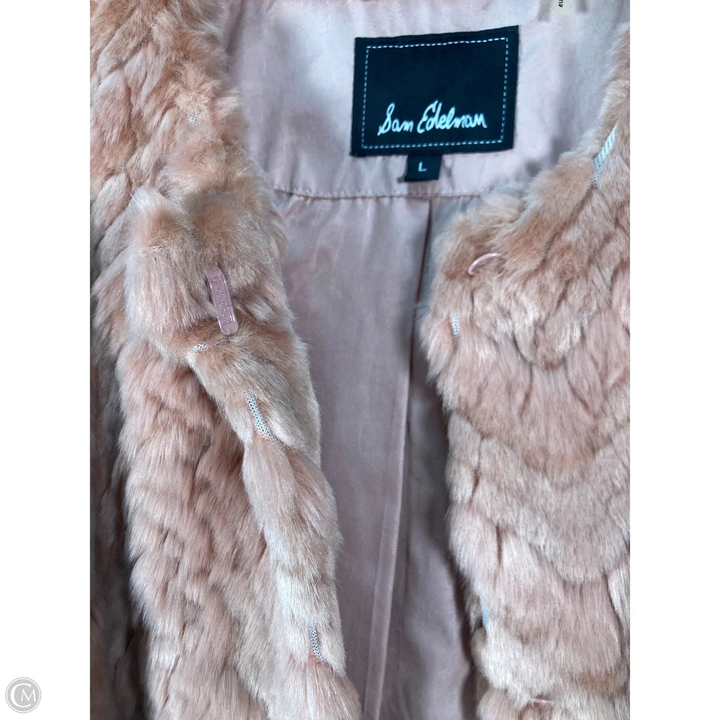 Jacket Fleece By Sam Edelman In Peach, Size: L
