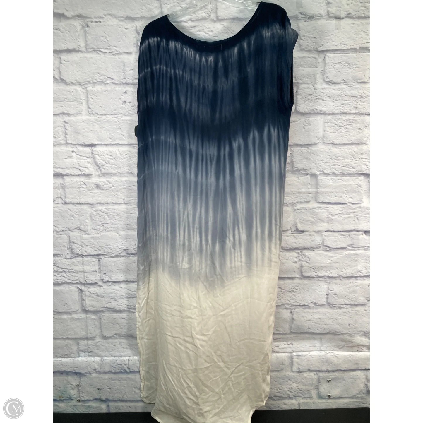 Dress Casual Maxi By Cloth & Stone In Blue & White, Size: L