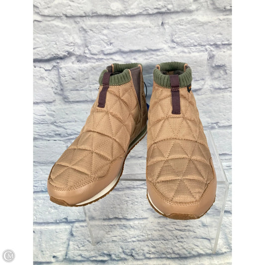 Boots Ankle Flats By Teva In Brown & Green, Size: 9