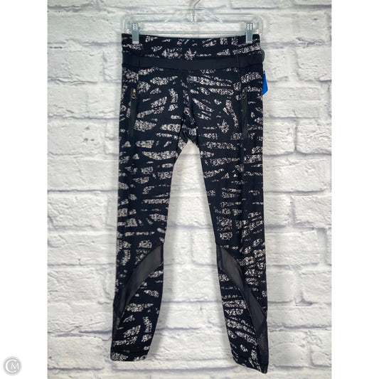 Athletic Leggings Capris By Lululemon In Black & White, Size: S