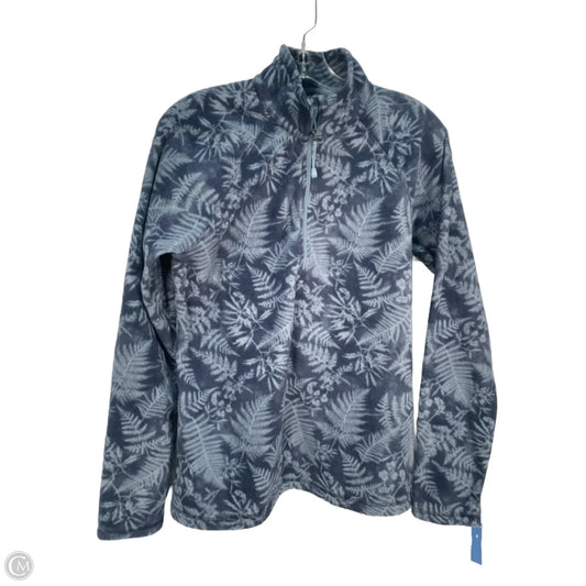 Jacket Fleece By Eddie Bauer In Blue, Size: M