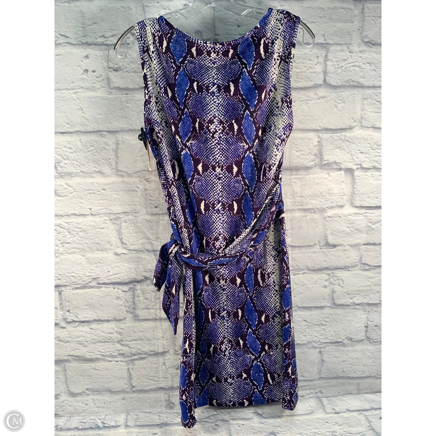 Dress Designer By Diane Von Furstenberg In Blue & White, Size: M