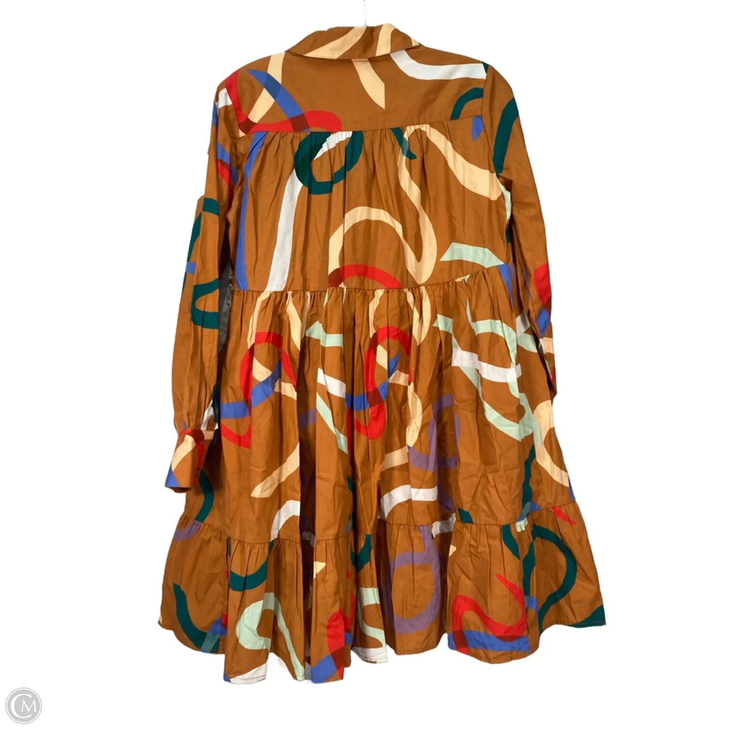 Dress Casual Short By Maeve In Brown & Green, Size: Xxs