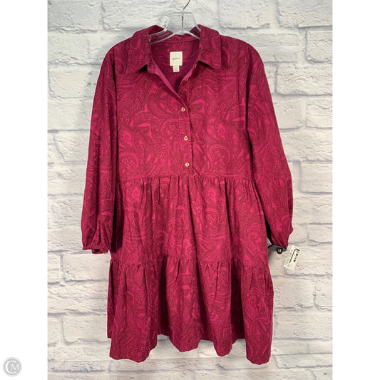 Dress Casual Short By Maeve In Pink, Size: M