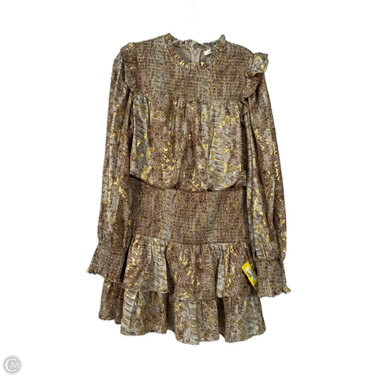 Dress Party Short By Endless Rose In Gold & Tan, Size: M