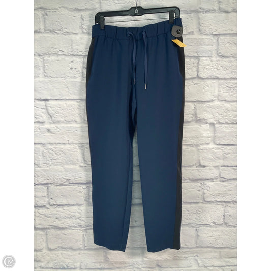 Athletic Pants By Lululemon In Black & Blue, Size: 6