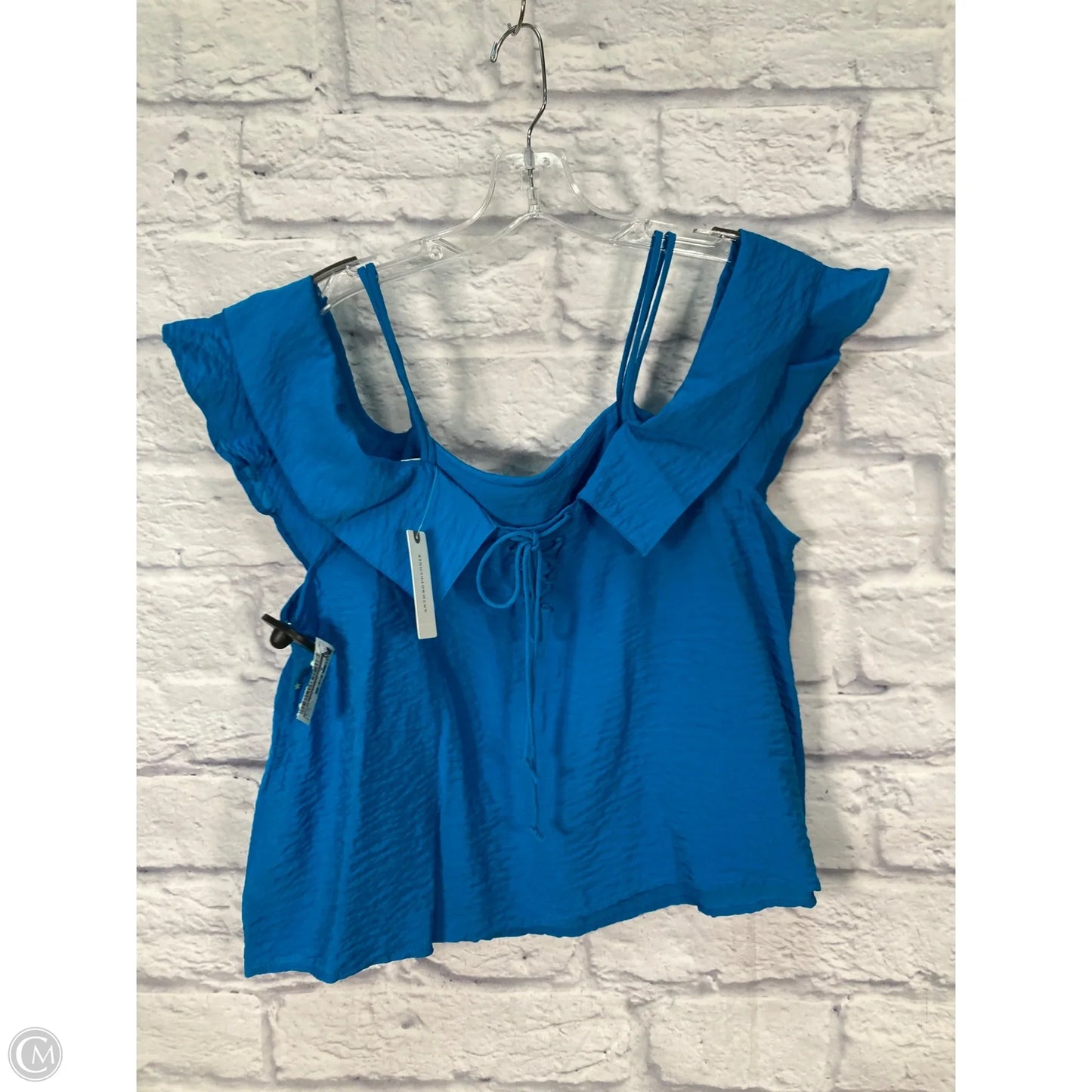 Blouse 3/4 Sleeve By Maeve In Blue, Size: M