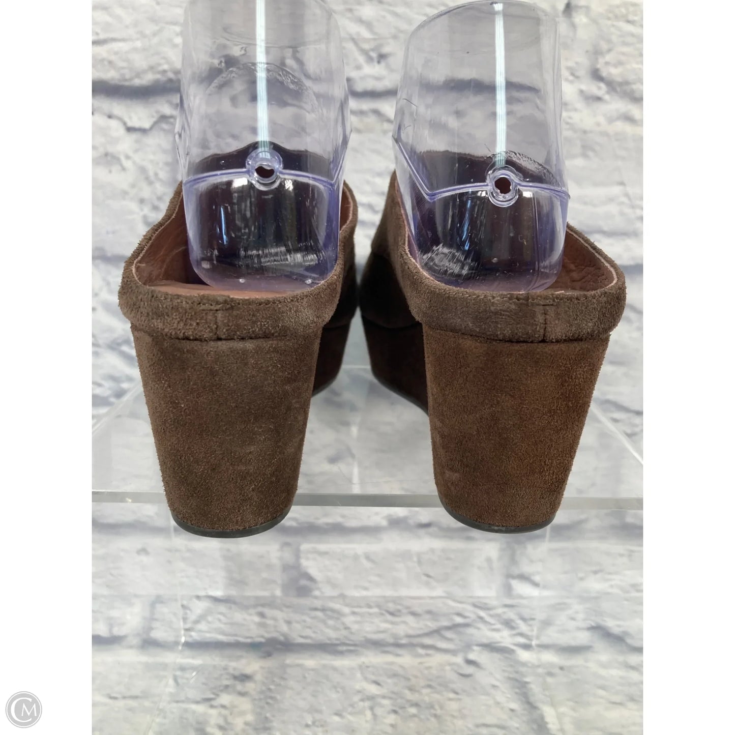 Shoes Heels Wedge By Clothes Mentor In Brown, Size: 7.5