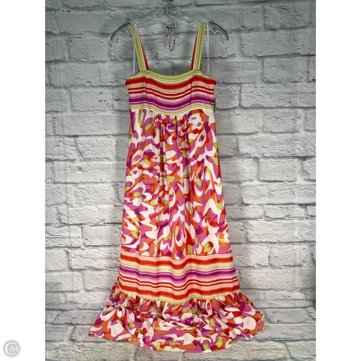 Dress Casual Maxi By Maggy London In Pink & Red, Size: Xs