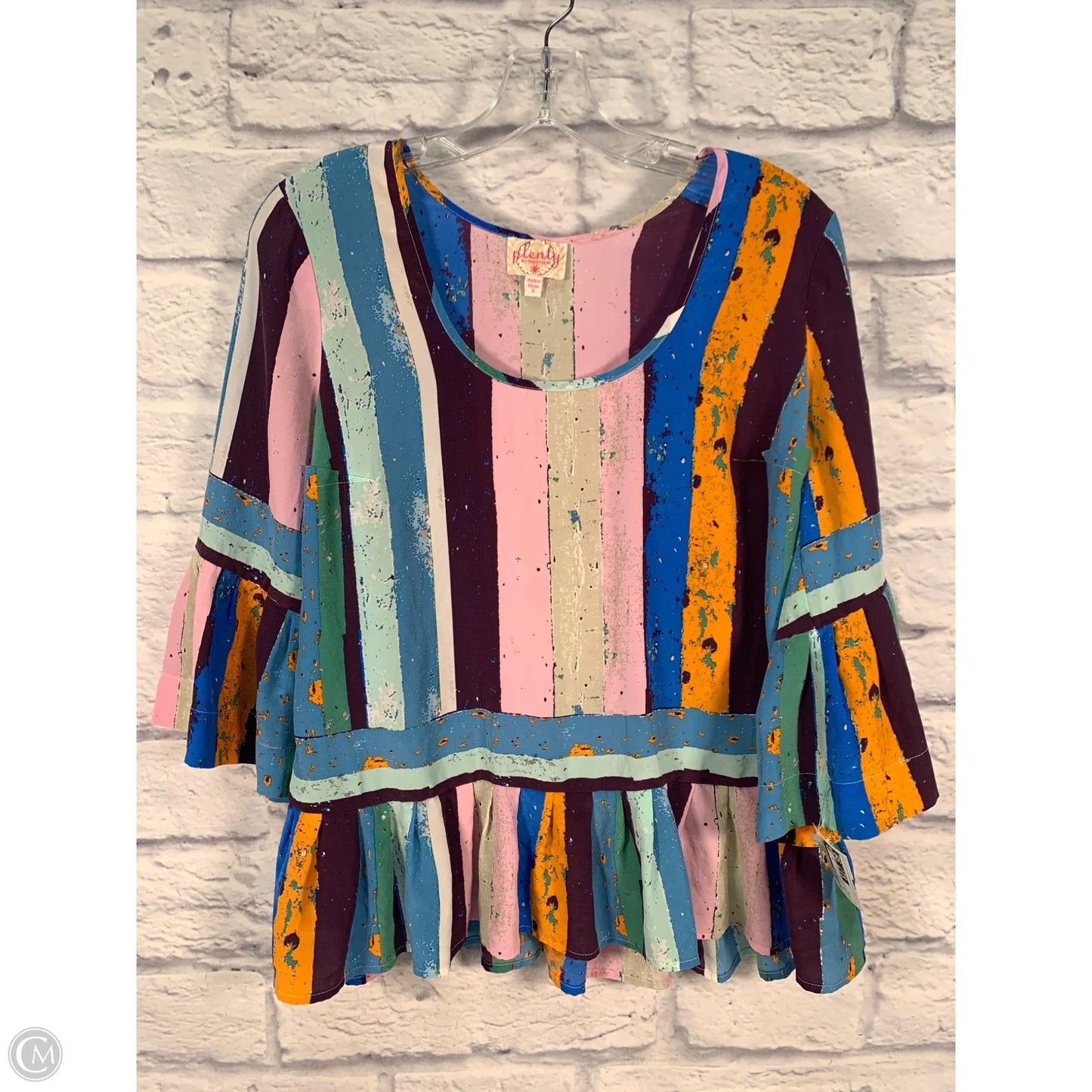 Top 3/4 Sleeve By Tracy Reese In Pink & Purple, Size: S