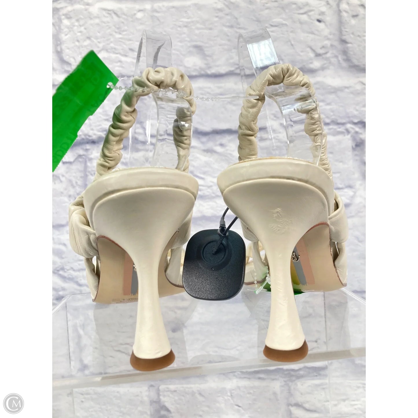 Sandals Heels Stiletto By Sam Edelman In Cream, Size: 8.5
