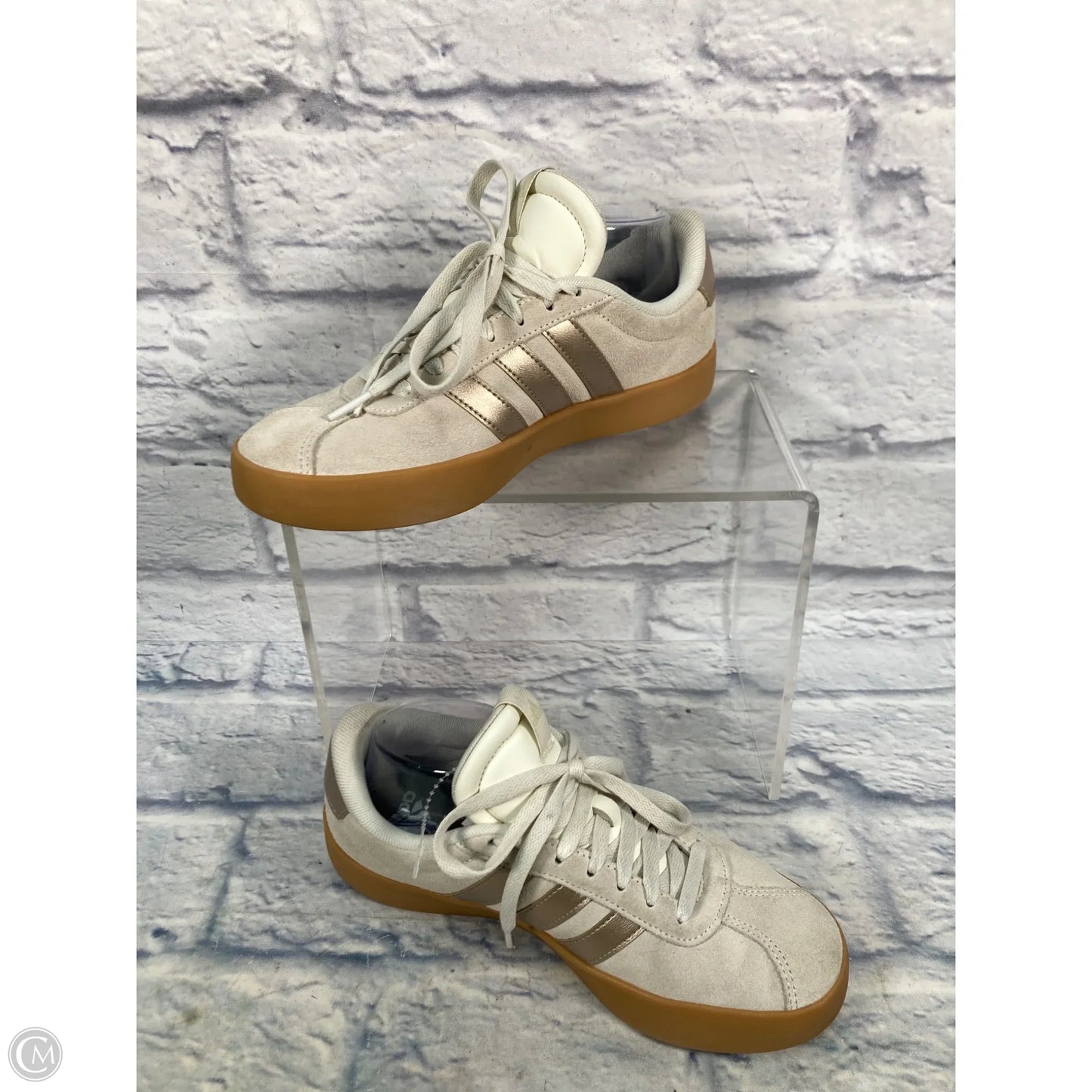 Shoes Sneakers By Adidas In Cream, Size: 8