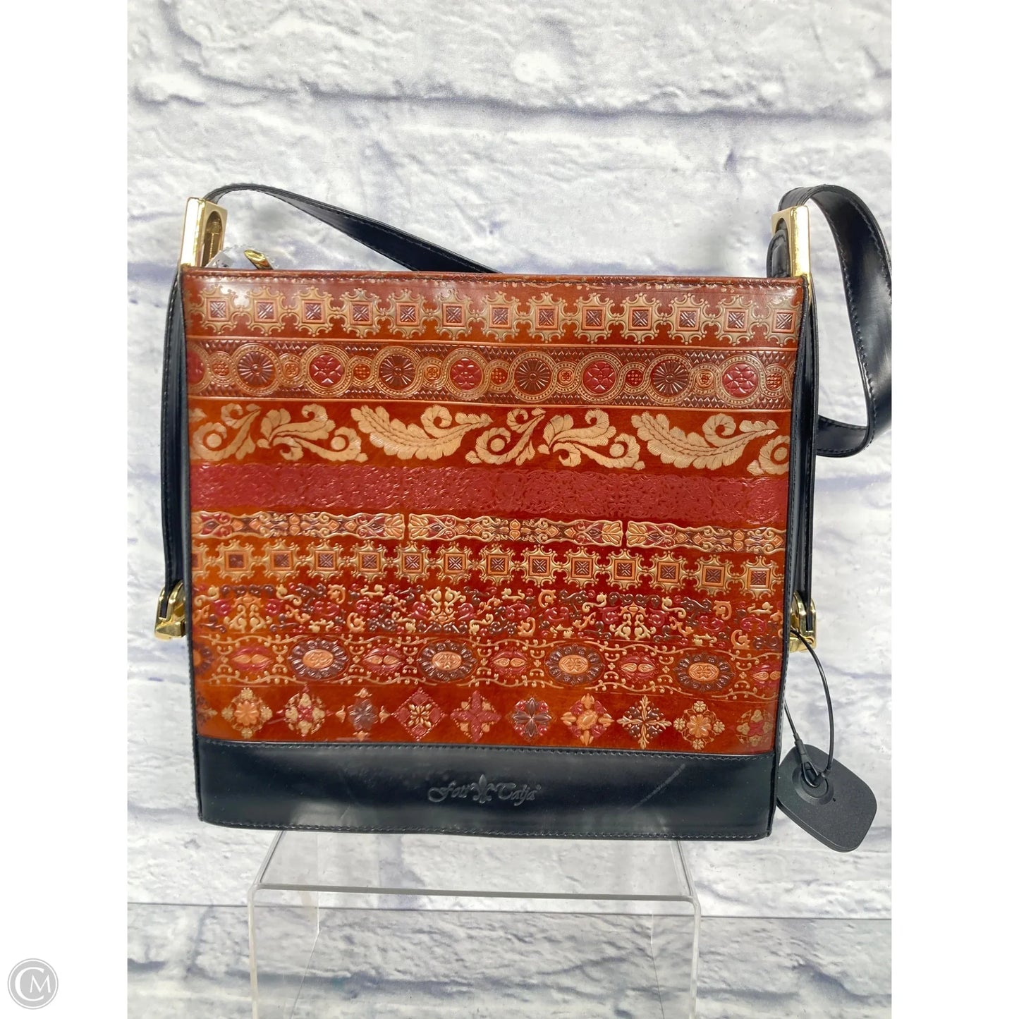 Handbag Leather By Clothes Mentor, Size: Medium
