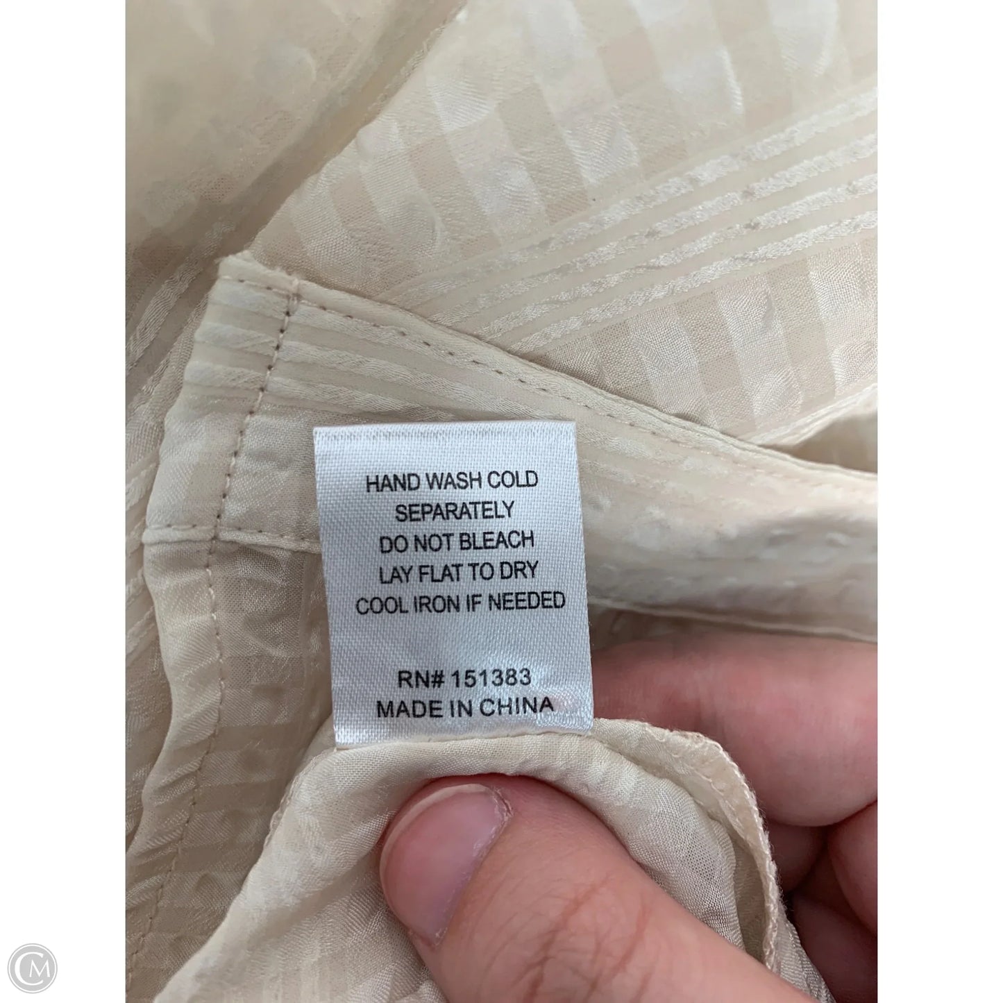 Blouse Long Sleeve By Clothes Mentor In Yellow, Size: L