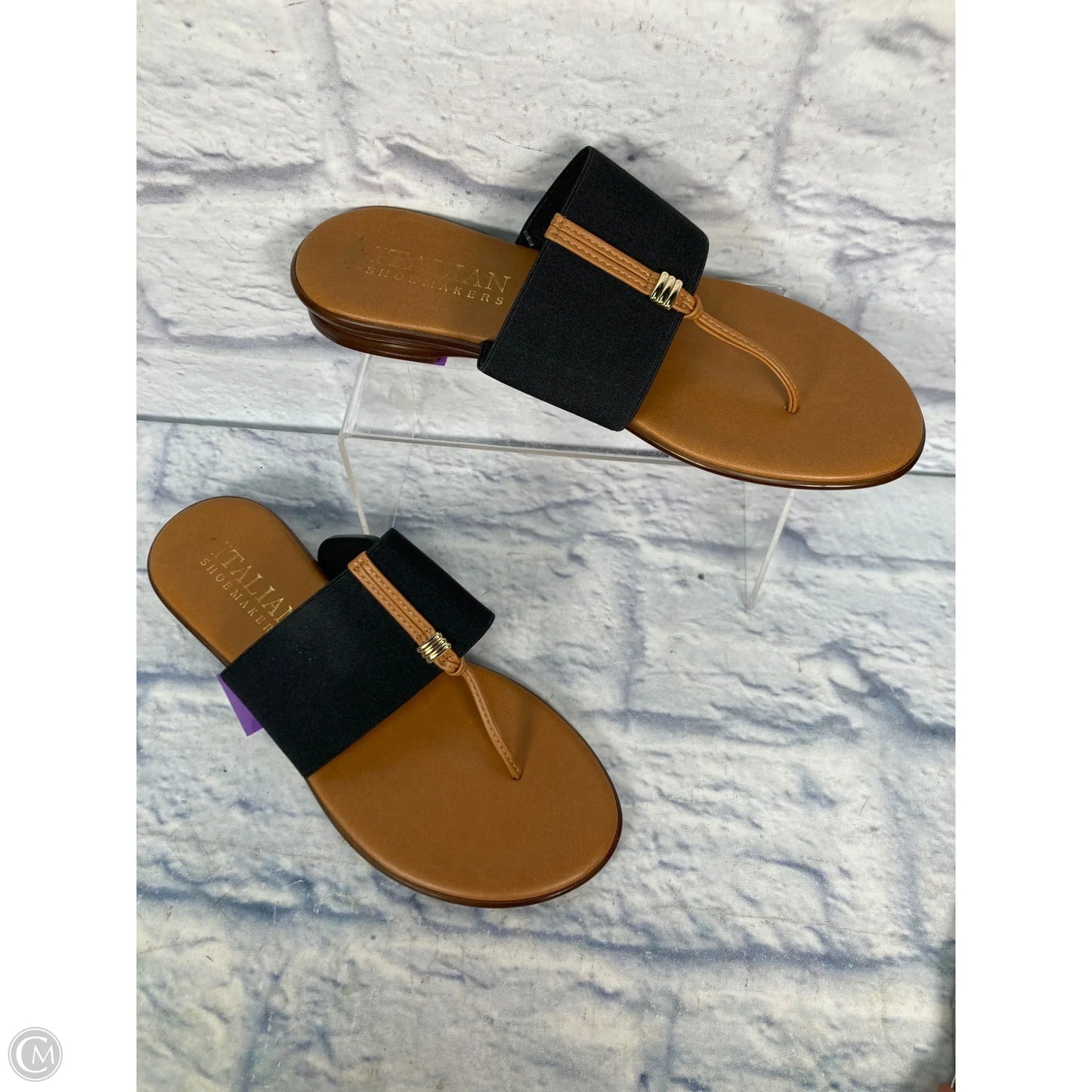 Sandals Flats By Clothes Mentor In Brown, Size: 6