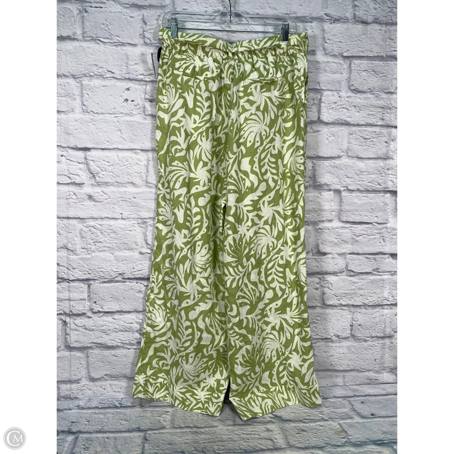 Pants Linen By Rachel Zoe In Green, Size: 10
