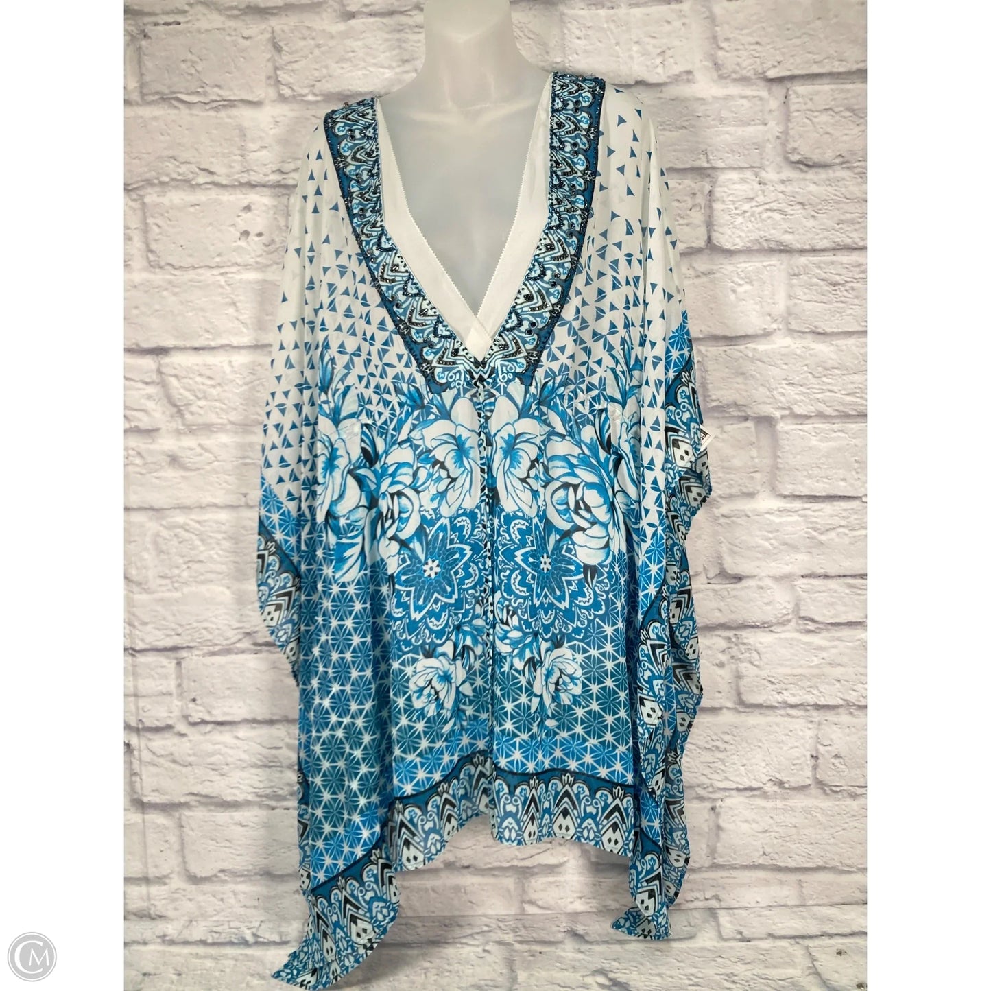 Swimwear Cover-up By White House Black Market In Blue, Size: Osfm