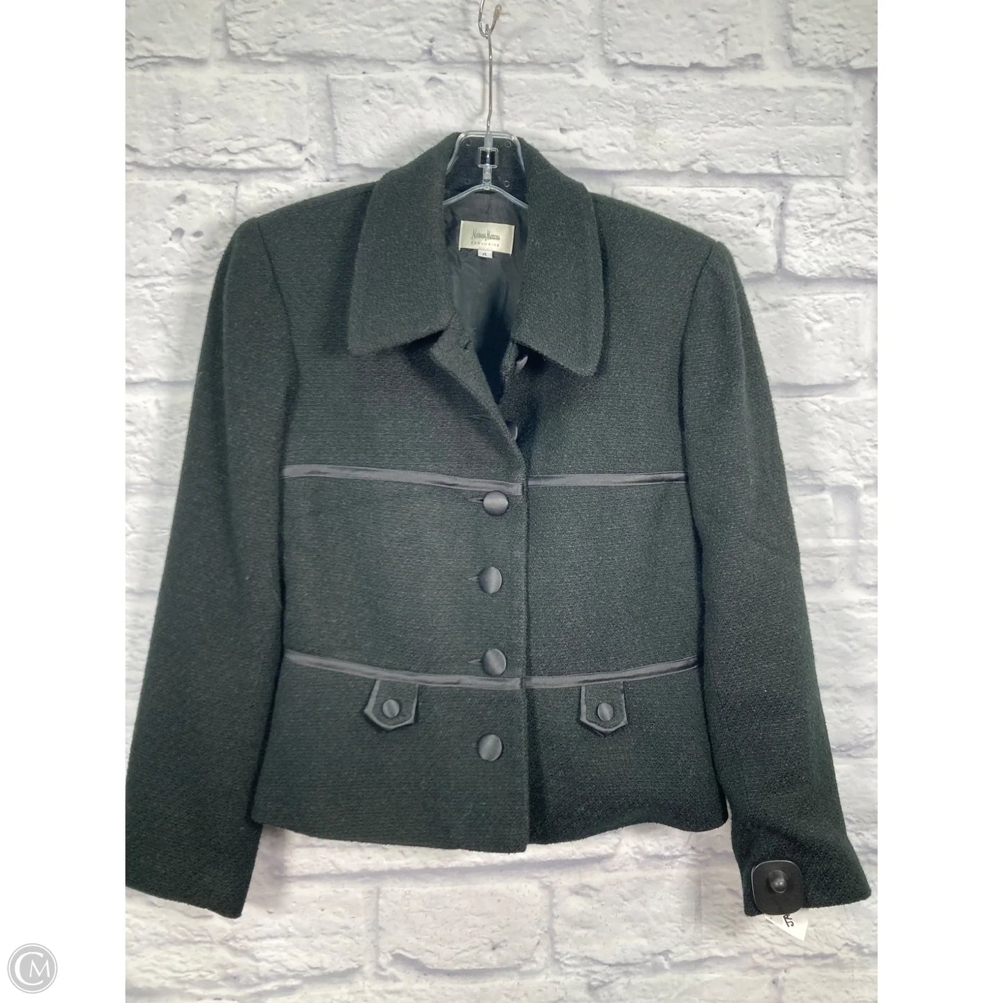 Jacket Designer By Neiman Marcus In Black, Size: S