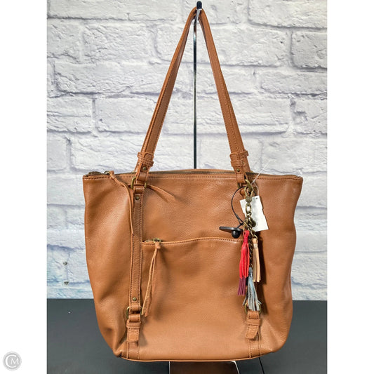 Handbag Leather By The Sak, Size: Large
