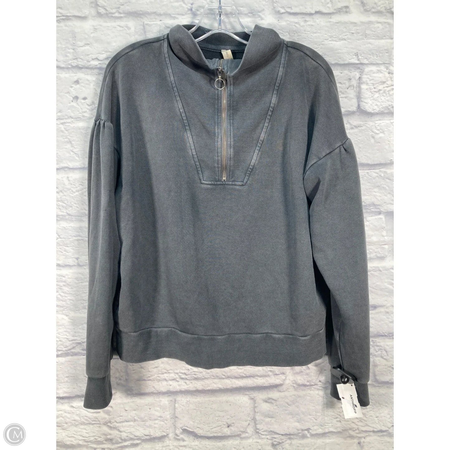 Sweatshirt Collar By Daily Practice By Anthropologie In Grey, Size: M