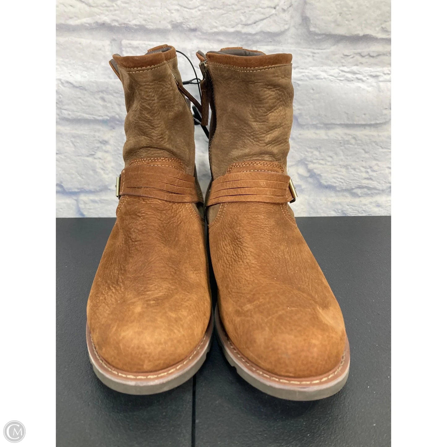 Boots Ankle Flats By Ariat In Brown, Size: 11