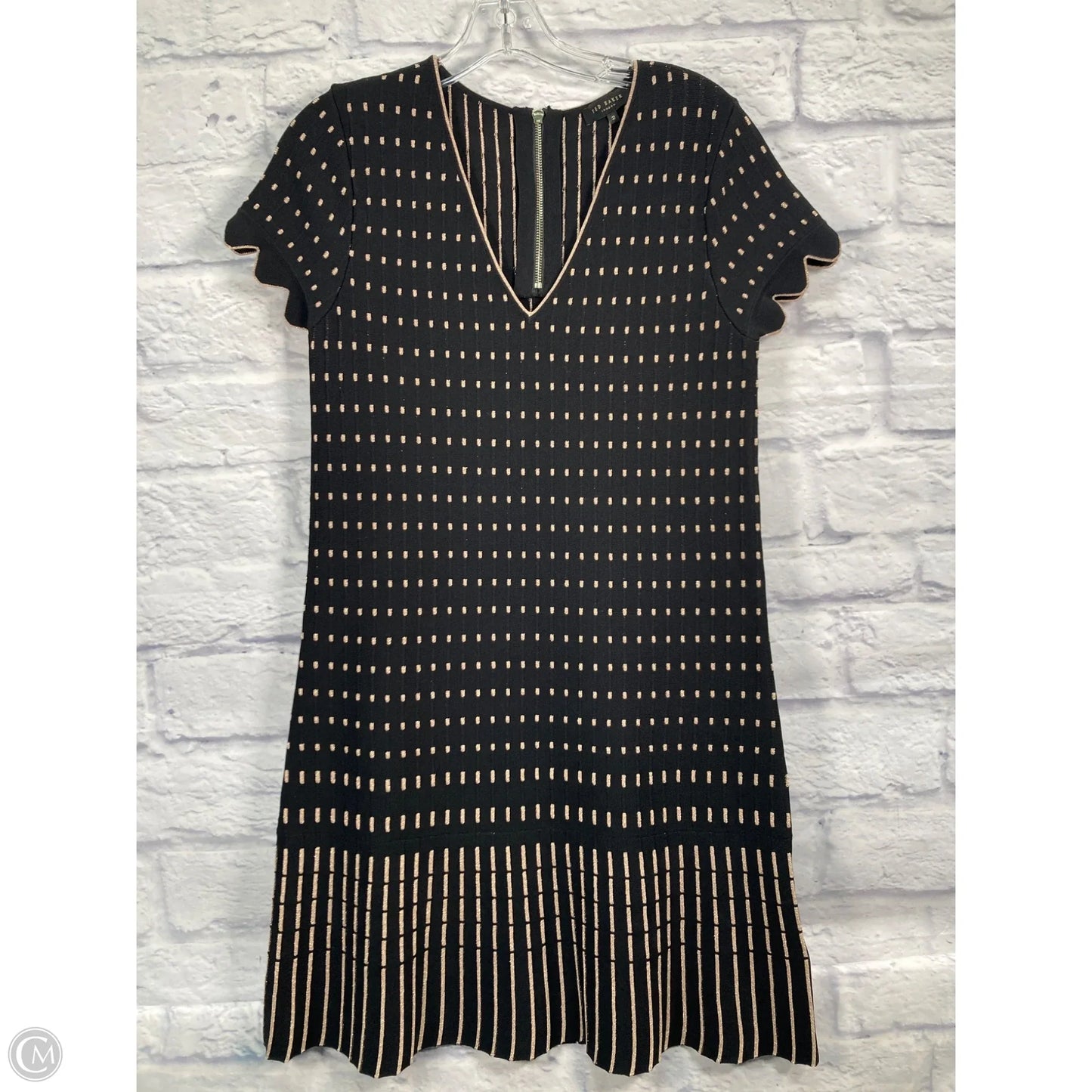 Dress Casual Midi By Ted Baker In Black, Size: S