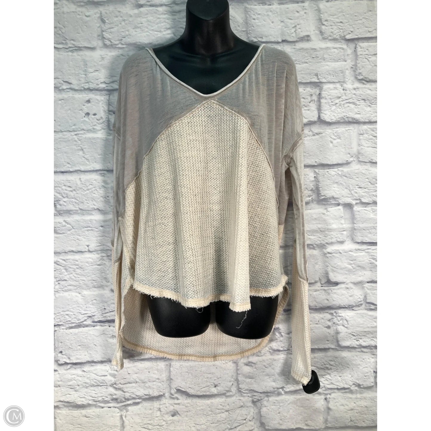 Top Long Sleeve By We The Free In Tan, Size: S