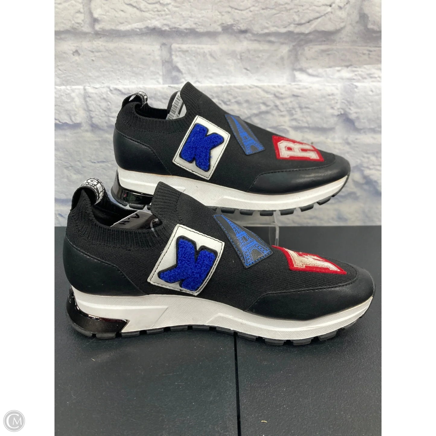 Shoes Designer By Karl Lagerfeld In Black, Size: 8.5