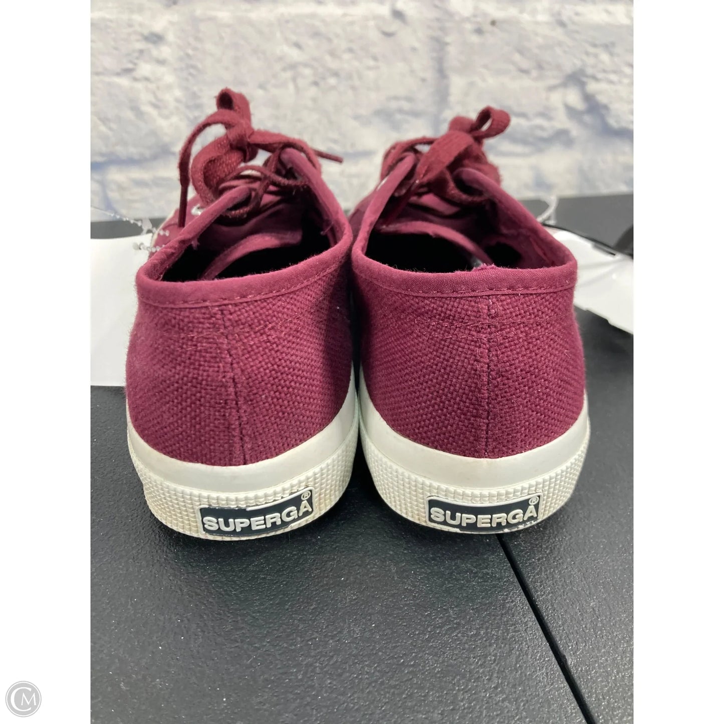 Shoes Sneakers By Superga In Maroon, Size: 6