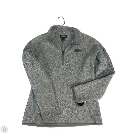 Sweatshirt Collar By Patagonia In Grey, Size: M