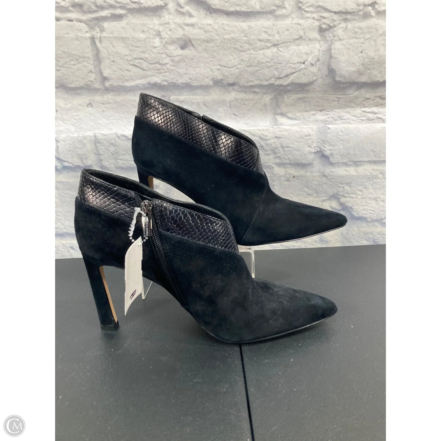 Boots Ankle Heels By Vince Camuto In Black, Size: 10