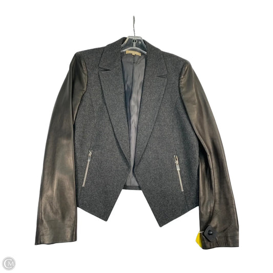 Blazer Designer By Michael Kors In Grey, Size: L