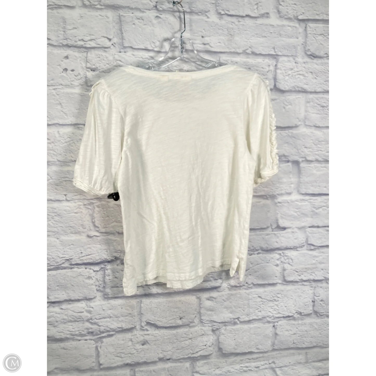 Top Short Sleeve By Maeve In White, Size: S